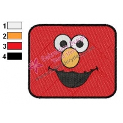 Sesame Street Elmo Face Embroidery Design